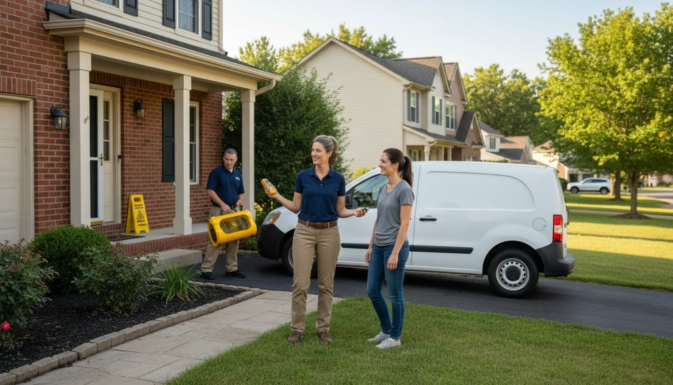 Residential water damage restoration in La Loma, NM